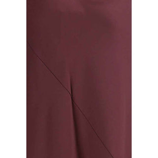 PINKO Bordeaux Marabou Casual Dress