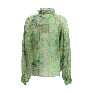 Etro Bicolor Silk Pattern Shirt