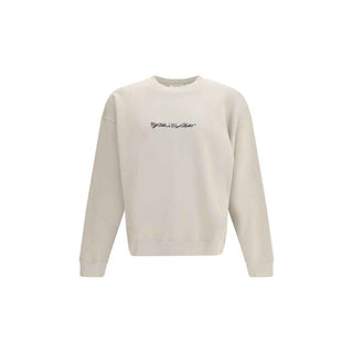 Off-White Beige Cotton Sweatshirt