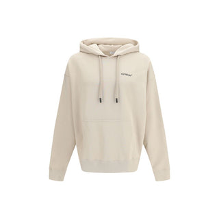Off-White Beige Cotton Sweatshirt