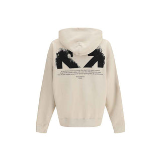 Off-White Beige Cotton Sweatshirt