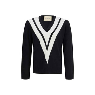 Valentino Black Wool Oves Aries Sweatshirt