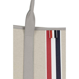 Thom Browne Gray Fabric Shoulder Bag