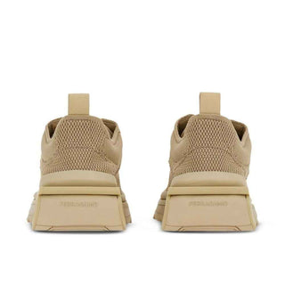 Salvatore Ferragamo Beige Fabric Athletic Sneakers