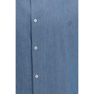 Brooksfield Blue Cotton Shirt