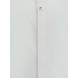 Fendi White Cotton Dress Shirt