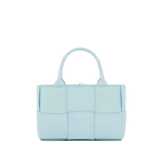 Bottega Veneta Blue Lamb Leather Tote Bag