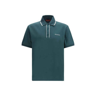 Gucci Bicolor Cotton Polo Shirt
