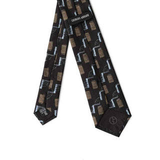 Giorgio Armani Black Silk Tie