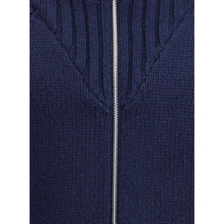 Brunello Cucinelli Blue Cashmere Coat