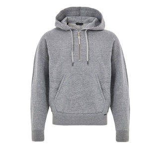 Tom Ford Gray Cotton Hoodie