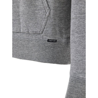 Tom Ford Gray Cotton Hoodie