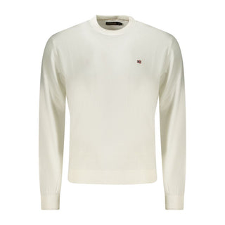 Napapijri White Cotton Men Shirt