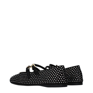 Prada Black Leather Ballet Flats