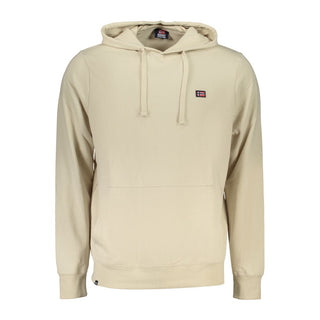 Norway 1963 Beige Cotton Men's Hooded Sweatshirt