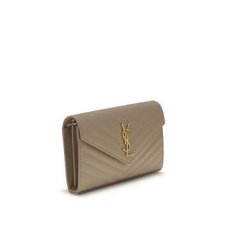 Saint Laurent Beige Calf Leather Bos Taurus Shoulder Bag