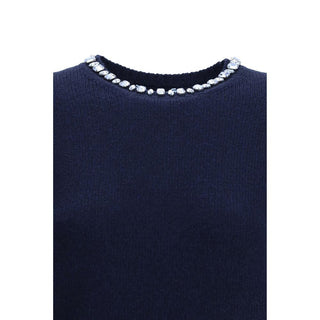 Prada Blue Wool Sweatshirt