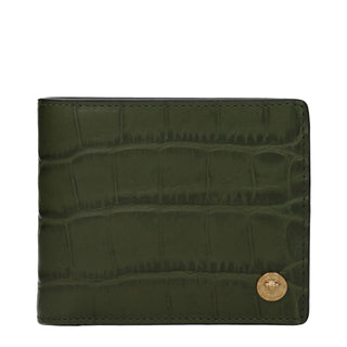 Versace Green Leather Wallet