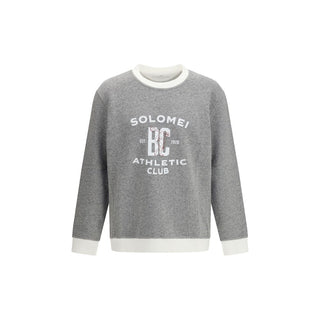 Brunello Cucinelli Gray Cotton Sweatshirt