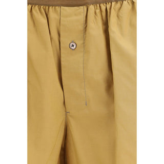 Lemaire Beige Cotton Bermuda Shorts