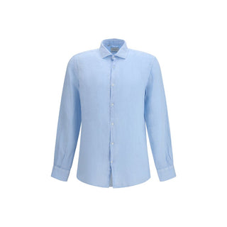 Brooksfield Blue Linen Shirt