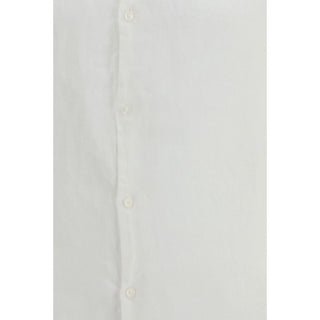 Brooksfield White Linen Dress Shirt