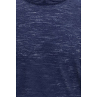 Brooksfield Blue Linen Shortsleeve Shirt