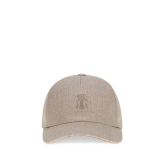 Brunello Cucinelli Beige Linen Cap (Baseball Hat)