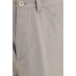 Brunello Cucinelli Beige Cotton Casual Pants
