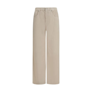 Brunello Cucinelli Beige Cotton Jeans Denim