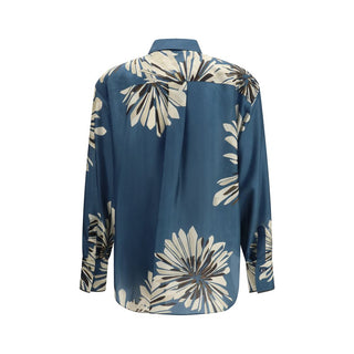 Brunello Cucinelli Multicolor Silk Shirt