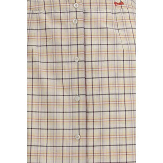 Prada Multicolor Cotton Midi Skirt