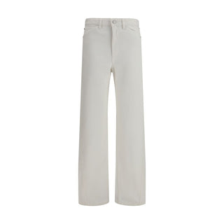 Lemaire White Cotton Casual Pants