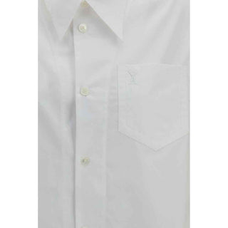 Ami Paris White Cotton Dress Shirt