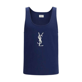 Saint Laurent Blue Cotton Top