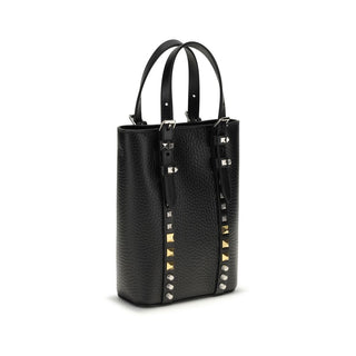 Valentino Garavani Black Calf Leather Bos Taurus Other Accessories