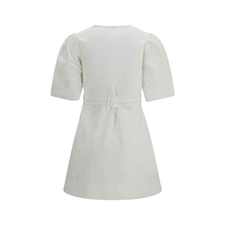 Ganni White Cotton Casual Dress