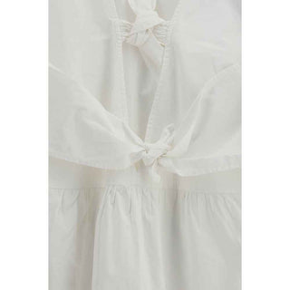 Ganni White Cotton Casual Dress