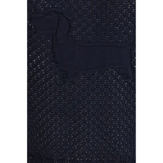 Thom Browne Blue Cotton Cardigan
