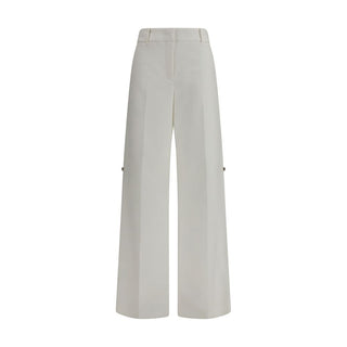 Fendi White Cotton Pants