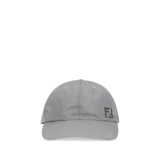 Fendi Gray Nylon Cap (Baseball Hat)