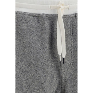 Brunello Cucinelli Gray Cotton Joggers (Workout Pants)