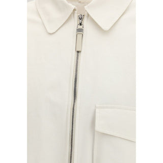 Brunello Cucinelli White Cotton Denim Jacket
