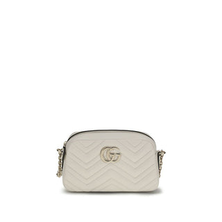 Gucci White Calf Leather Bos Taurus Handbag
