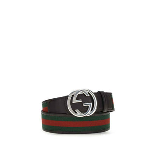 Gucci Black Calf Leather Bos Taurus Regular Belt