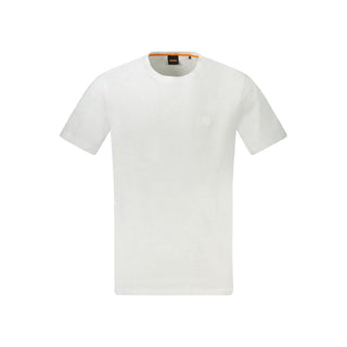 Hugo Boss White Cotton Men T-Shirt