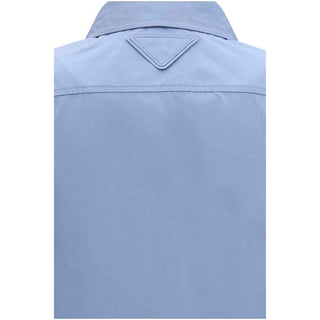 Prada Blue Cotton Dress Shirt