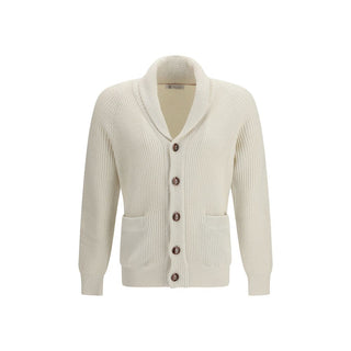 Brunello Cucinelli Beige Cotton Cardigan