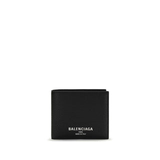 Balenciaga Black Calf Leather Bos Taurus Wallet