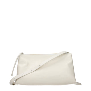 Jil Sander White Leather Crossbody Bag